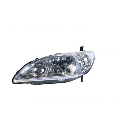 Head Lamp Passenger Side Certified Suits Honda Civic ES 2004 to 2006