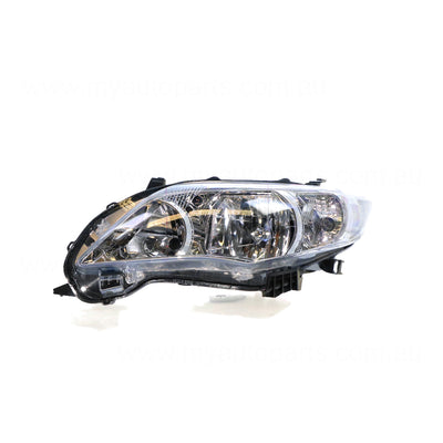 Halogen Head Lamp Passenger Side Certified Suits Toyota Corolla ZRE152R 2010 to 2013