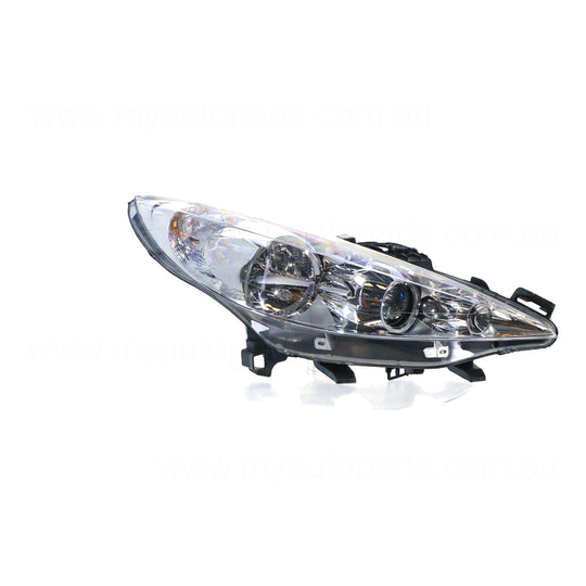Head Lamp Drivers Side OES  Suits Peugeot 207 A7 GT/GTI/XT/XE 2007 to 2012