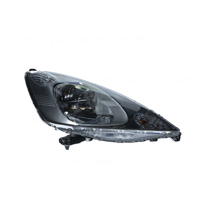 Halogen Manual Adjust Head Lamp Drivers Side Genuine Suits Honda Jazz GE 2008 to 2011