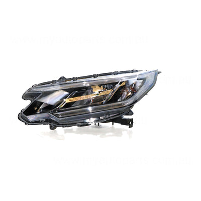 Halogen Manual Adjust Head Lamp Passenger Side Genuine Suits Honda CR-V RM 2014 to 2017