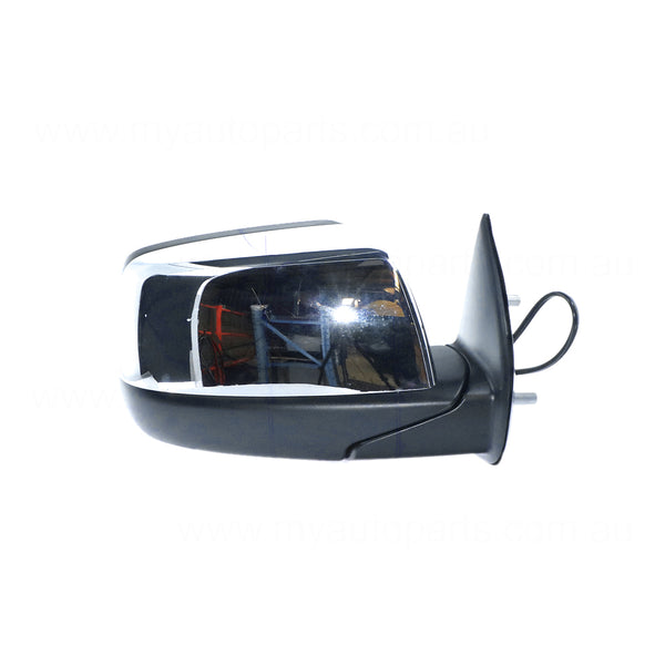 Chrome Door Mirror Electric Adjust Drivers Side OEM Suits Ford Ranger PJ 2006 to 2009