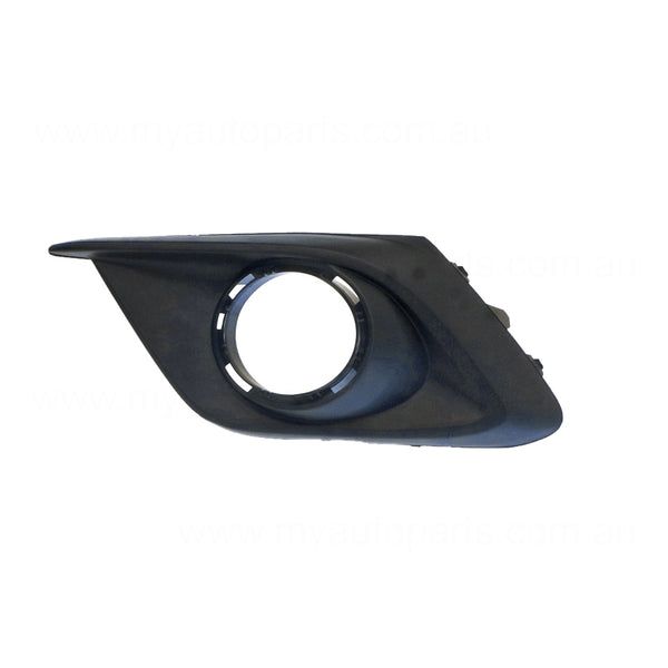 Black Front Bar Grille With Fog Light Mount Passenger Side Aftermarket suits Mazda 3 BM Hatch 2/2014 to 6/2016