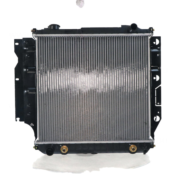 Radiator 31 / 38 mm Plastic Aluminium 460 x 488 x 32 mm Manual/Auto 4.0L L VP Aftermarket Suits Jeep Wrangler TJ 1996 to 2007