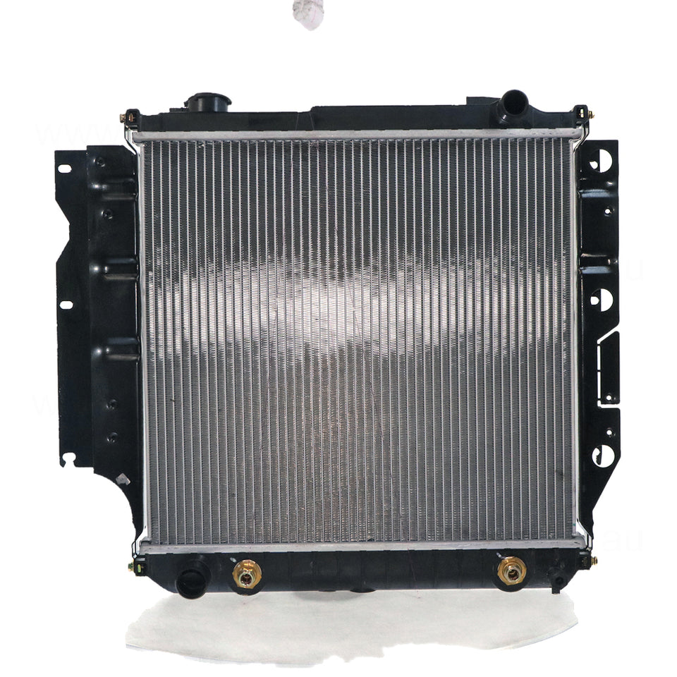 Radiator 31 / 38 mm Plastic Aluminium 460 x 488 x 32 mm Manual/Auto 4.0L L VP Aftermarket Suits Jeep Wrangler TJ 1996 to 2007