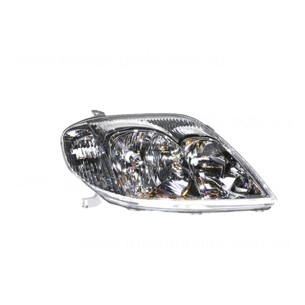 Halogen Head Lamp Drivers Side OEM Suits Toyota Corolla ZZE122R 2001 to 2007