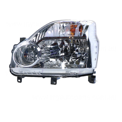 Halogen Manual Adjust Head Lamp Passenger Side Genuine Suits Nissan X-Trail T31 2007 to 2014