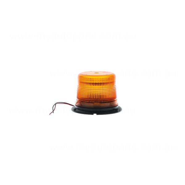 Amber Strobe Light - 12/24V, 70 FPM, Flange Base