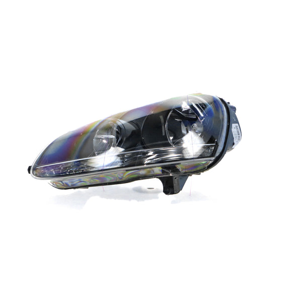 Black Head Lamp Passenger Side OEM Suits Volkswagen Golf MK 5 2004 to 2009