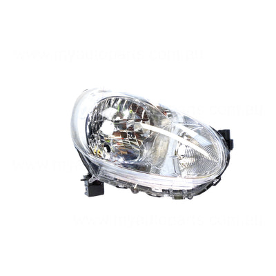 Halogen Head Lamp Drivers Side Genuine Suits Nissan Micra K13 2010 to 2013