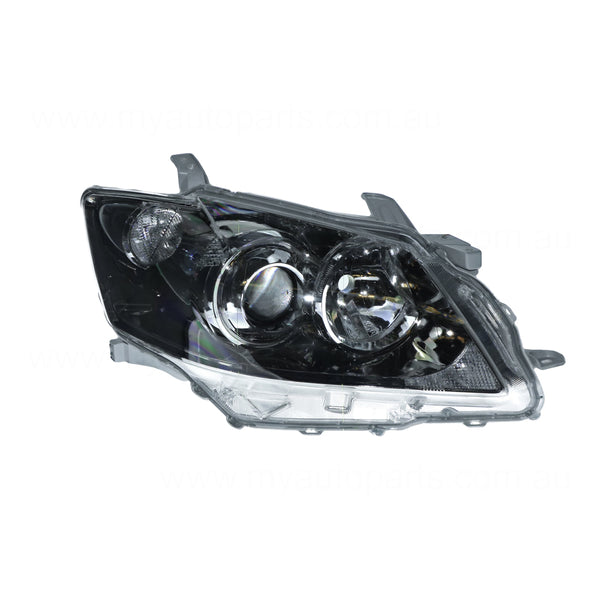 Halogen Electric Adjust Head Lamp Drivers Side Genuine suits Toyota Aurion GSV40R 2006 to 2009