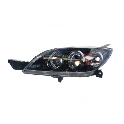 Head Lamp Passenger Side Genuine Suits Mazda 3 BK Hatch 2004 to 2009