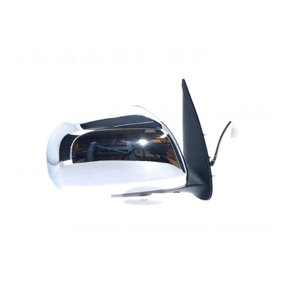 Chrome Door Mirror Electric Adjust Drivers Side OEM suits Toyota Hilux 15/25/26 Series Dual Cab 4WD SR5 2010 to 2011