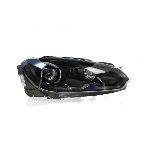 Xenon Black Head Lamp Drivers Side OEM Suits Volkswagen Golf R MK 6 6/2010 to 3/2013