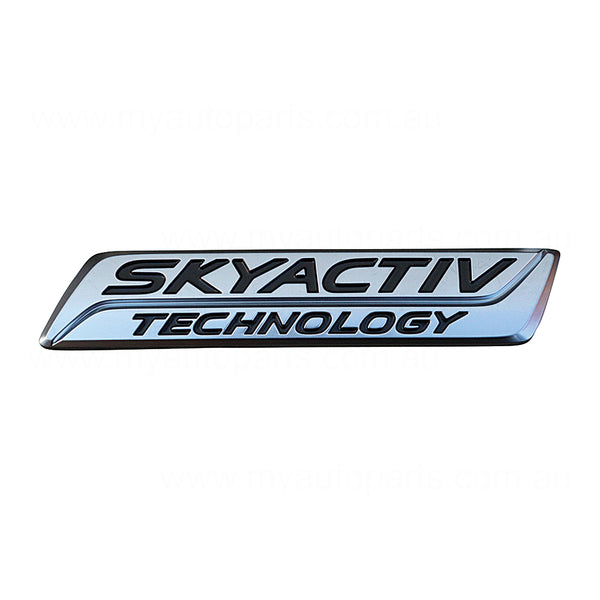 Boot lid Emblem "Skyactiv" OEM suits Mazda 3 Sedan 2013 to 2019