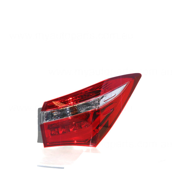 Red/Clear Tail Lamp Drivers Side OEM Suits Toyota Corolla ZRE172R 2013 to 2019
