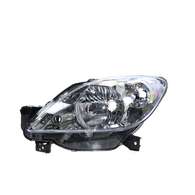 Halogen Manual Adjust Head Lamp Passenger Side OEM Suits Mazda 2 DY 2005 to 2007
