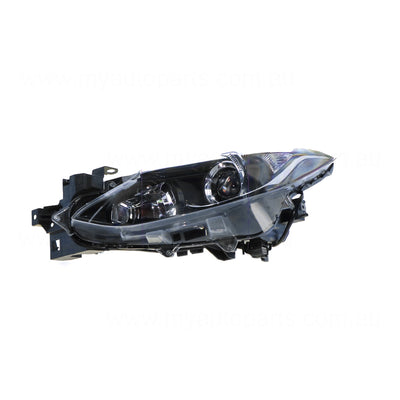 Halogen Head Lamp Passenger Side Certified Suits Mazda 3 BM 11/2013 to 5/2016