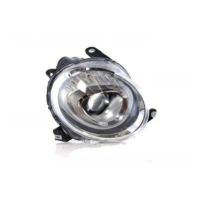 Head Lamp Upper Drivers Side OES  Suits Fiat Fiat 500 2015 to 2021