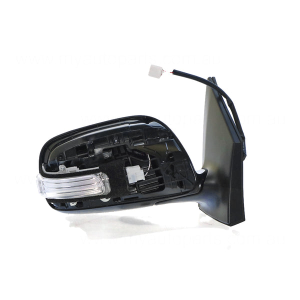 Door Mirror With Indicator Drivers Side Genuine suits Toyota Corolla ZRE150 Series Sedan 2010 to 2013