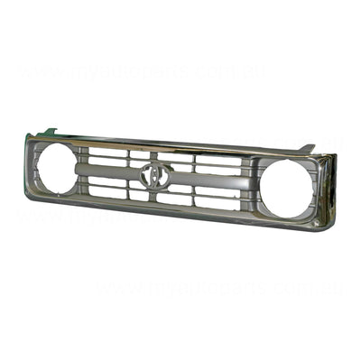 Chrome Grille Aftermarket suits Toyota Landcruiser 70/75 Series 1/1995 to 8/1999