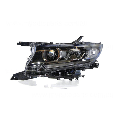 Bi-LED Head Lamp Passenger Side Genuine suits Toyota Prado GDJ150R 2017 On