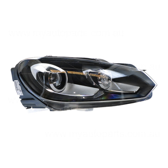 Xenon Chrome Head Lamp Drivers Side OES  Suits Volkswagen Golf MK 6 2009 to 2013