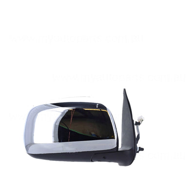 Chrome Door Mirror Electric Adjust Drivers Side Certified suits Toyota Hilux 15/25/26 Series Dual Cab/Xtra Cab 4WD SR5 2009 to 2010