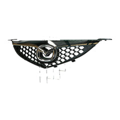 Black Chrome Grille Genuine Suits Mazda 3 BK 2006 to 2009