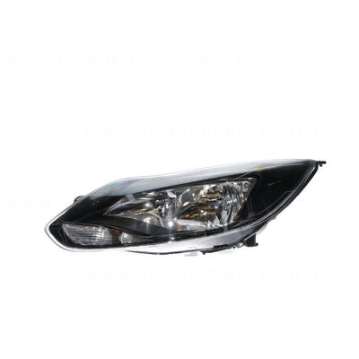 Black Head Lamp Passenger Side OEM Suits Ford Focus LW 2011 to 2012
