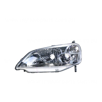 Head Lamp Passenger Side Genuine Suits Honda Civic ES 2003 to 2004