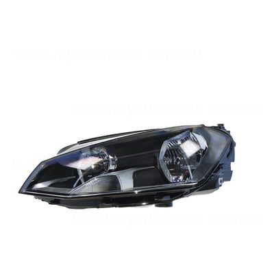 Halogen Manual Adjust Head Lamp Passenger Side Certified Suits Volkswagen Golf MK 7 2013 to 2017