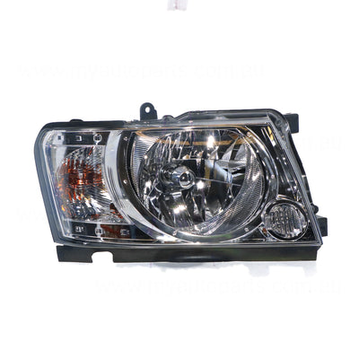 Head Lamp Drivers Side Genuine Suits Nissan Patrol GU/Y61 Wagon 12/2009 to 12/2016