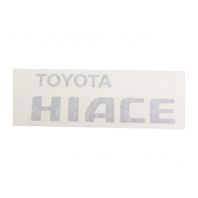 Tail Gate Emblem OEM suits Toyota Hiace