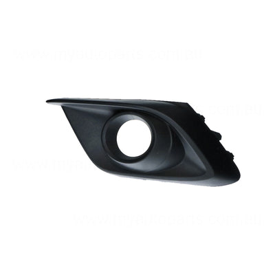 Front Bar Grille With Fog Light Mount Passenger Side Aftermarket suits Mazda 3 BM 11/2013 to 4/2016