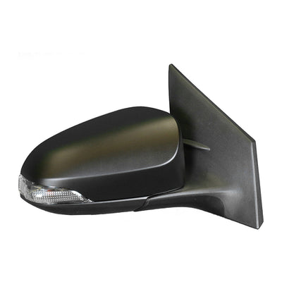 Certified Door Mirror Drivers Side With Auto Folding Matt Black Suits Heated suits Toyota Corolla ZRE182R 2012 to 2018