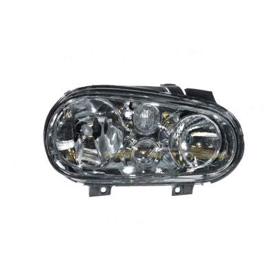 Halogen Electric Adjust Head Lamp Drivers Side Certified Suits Volkswagen Golf 1J 1998 to 2004