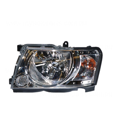 Head Lamp Passenger Side Genuine Suits Nissan Patrol GU/Y61 Wagon 12/2009 to 12/2016