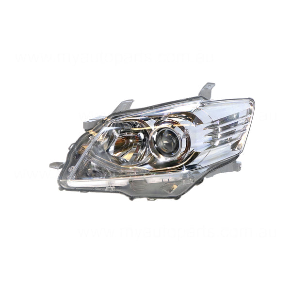 Halogen Electric Adjust Head Lamp Passenger Side OEM suits Toyota Aurion GSV40R AT-X/Prodigy 2009 to 2012