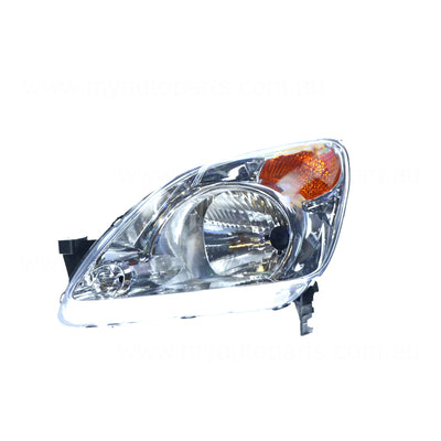 Head Lamp Drivers Side Aftermarket Suits Honda CR-V RD 2001 to 2004