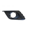 Black Front Bar Grille With Fog Light Mount Passenger Side Aftermarket suits Mazda 3 BM Hatch 2/2014 to 6/2016