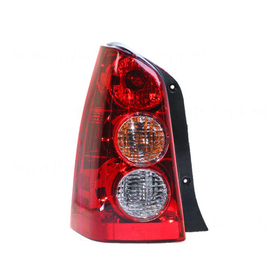 Black Red/Clear Tail Lamp Passenger Side Certified Suits Mazda Tribute CU 2000 to 2006