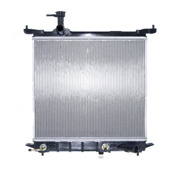 Radiator 28 / 28 mm Plastic Aluminium 400 x 448 x 16 mm Automatic 1.2 L HR12 Aftermarket Suits Nissan Micra K13 2010 to 2016
