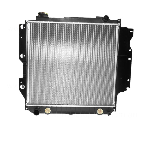 Radiator 32 / 38 mm Plastic Aluminium 460 x 488 x 32 mm Manual/Auto 4.0L L VP Aftermarket Suits Jeep Wrangler TJ 1996 to 2007