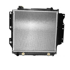 Radiator 32 / 38 mm Plastic Aluminium 460 x 488 x 32 mm Manual/Auto 4.0L L VP Aftermarket Suits Jeep Wrangler TJ 1996 to 2007