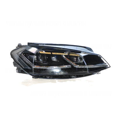 LED Head Lamp Drivers Side Genuine Suits Volkswagen Golf R MK 7 2017 On