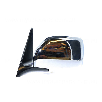 Chrome Door Mirror Passenger Side Aftermarket Suits Toyota Landcruiser 100 SERIES 1998 to 2007