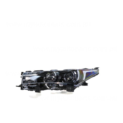 LED Head Lamp Passenger Side OEM Suits Toyota Corolla ZR ZRE172R Sedan 12/2013 to 11/2016