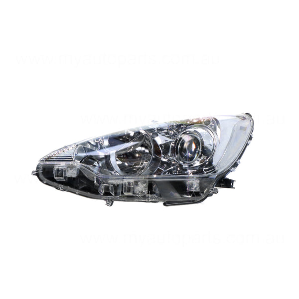 Halogen Electric Adjust Head Lamp Passenger Side OEM Suits Toyota Prius-C NHP10R E-CVT2011 to 2015
