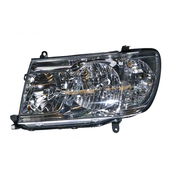 Head Lamp Passenger Side Certified Suits Toyota Landcruiser 100 Series 2005 to 2007